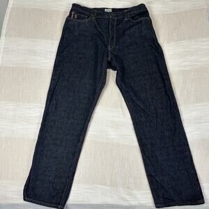 Todd Snyder Men's Jeans 38X32 Relaxed Fit Selvedge Raw Denim Button Fly Made USA